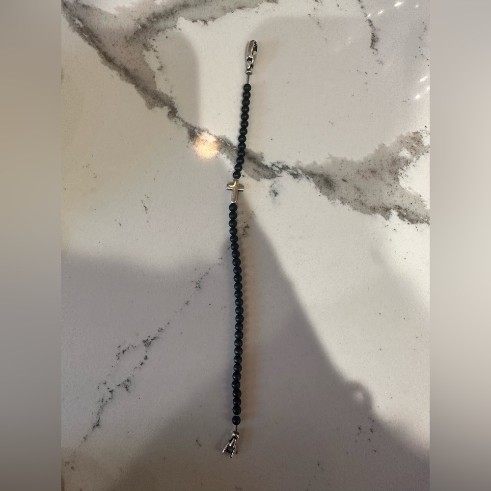 David Yurman Spiritual Beaded Bracelet with Cross